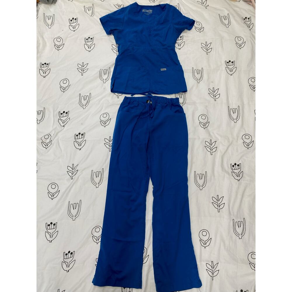 Greys Anatomy Royal Blue Scrub Set